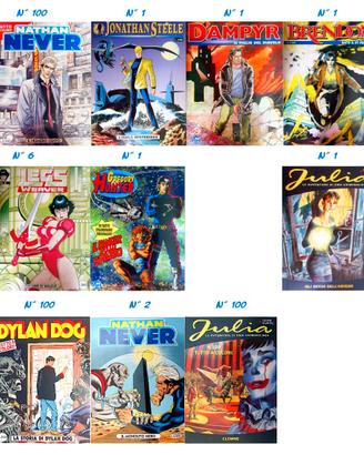 Edizioni Bonelli, numeri 1