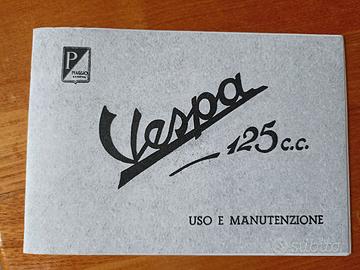 fotocopie uso manutenzione vespa 125 1952