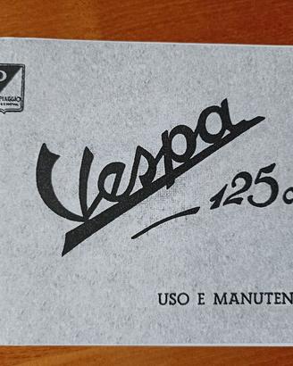 fotocopie uso manutenzione vespa 125 1952