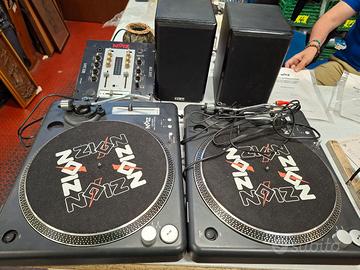 Coppia piatti+ mixer+2 casse 