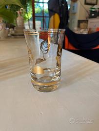 Bicchieri  decorati in oro