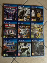 Lotto 9 videogiochi ps4