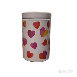 “✨ Barattolo in metallo con cuori