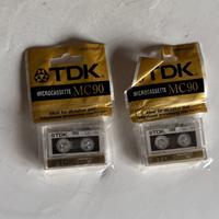 2 Microcassette Cassette Audio Tdk Mc90 Nuove