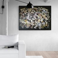 Quadro moderno dipinto grande astratto arte unico 