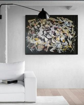Quadro moderno dipinto grande astratto arte unico 