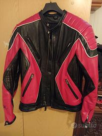 Giubbotto moto in pelle