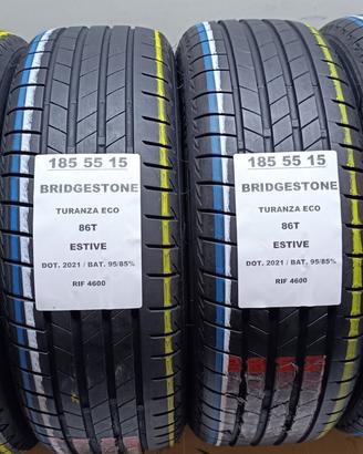 4 GOMME 185 55 15 BRIDGESTONE RIF4600
