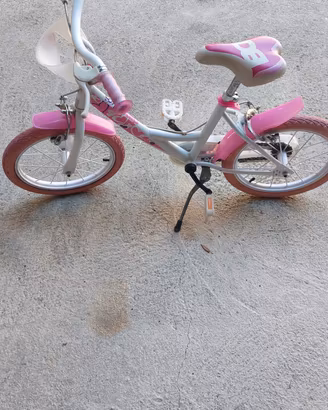 bicicletta bambina misura 16 con rotelle 