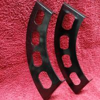 COPPIA MENSOLE ACCIAIO BOLIS BOOMERANG CM. 20 NERE