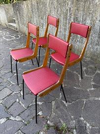 Quattro sedie Carlo Ratti anni 50