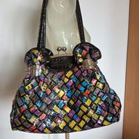 Borsa a spalla multicolore