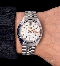 Seiko 5 automatic vintage Ottobre 2003 clean dial