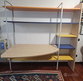 Scrivania Parete Attrezzata