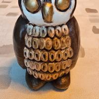 THUN  vintage Gufo marone. Altezza 11 cm