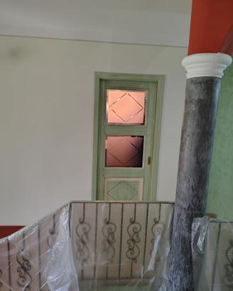 Porta scorrevole verde