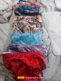 Pannolini lavabili e borsa 