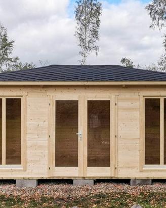 CASETTA DI LEGNO JULIA 40mm 590x400x290h cm + PAV.