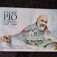 folder filatelico padre pio madre Teresa e cappell