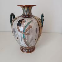 Vaso Deruta Italy - stile egizio - h. cm. 30