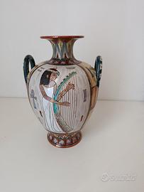 Vaso Deruta Italy - stile egizio - h. cm. 30