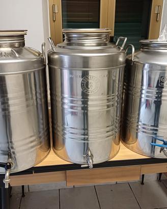 contenitore olio acciaio  inox 50L