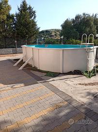 piscina 610 x 375  H 120 cm