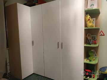 cabina armadio angolare 