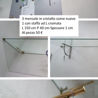 Mensole in cristallo