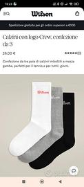 Calzini tennis Wilson
