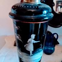 Antico lume a petrolio fine '800 'Mary Gregory'