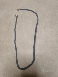 collana di zaffiri e argento 