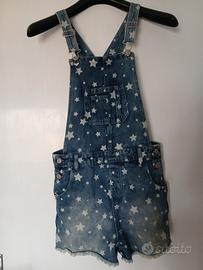 salopette corta jeans