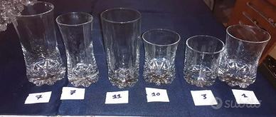 39 BICCHIERI VINTAGE non spedisco
