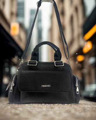 Borsa a Mano da Donna in Ecopelle Nera