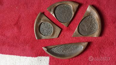 piatto scomposto carlo brera scultura portacenere 