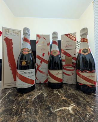 Lotto 3 Bottiglie Champagne G.H. Mumm Vintage