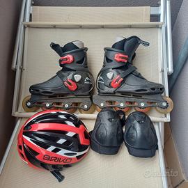 pattini in linea bimbo  e bimba completi di tutto