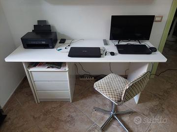Scrivania singola o doppia postazione lavoro