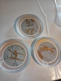 3 piatti decorativi di Salvador Dalì (olimpiadi)