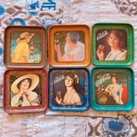 set 6 sottobicchieri cocacola vintage