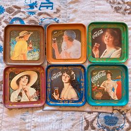 set 6 sottobicchieri cocacola vintage