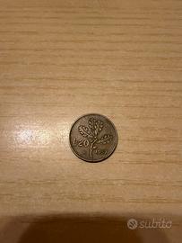 Moneta 20 lire del 1957