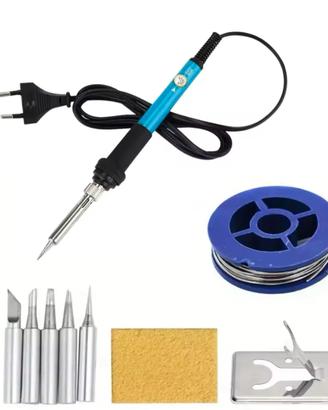 Saldatore con accessori set 60w regolazione temp