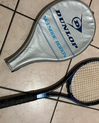 Raquette De Tennis Vintage Dunlop – Aluminium – Fabriquée En Italie – Neuve