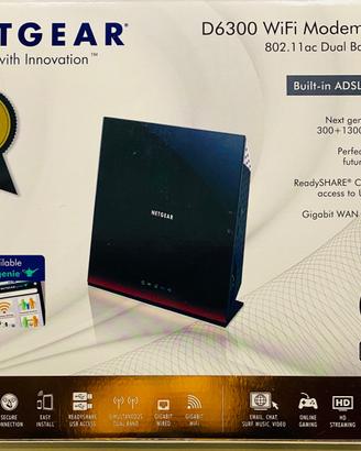 Modem Router Netgear D6300 - 802.11ac Dual Band