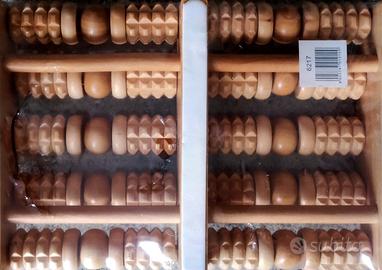 massaggiatore per piedi in legno