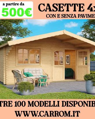 CASETTE 4x4 circa - CON E SENZA PAVIMENTO - NUOVE
