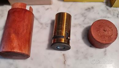 Microscopio   d'epoca   da tasca    in ottone