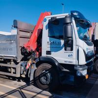 Iveco eurocargo 180e con gru tagliandato